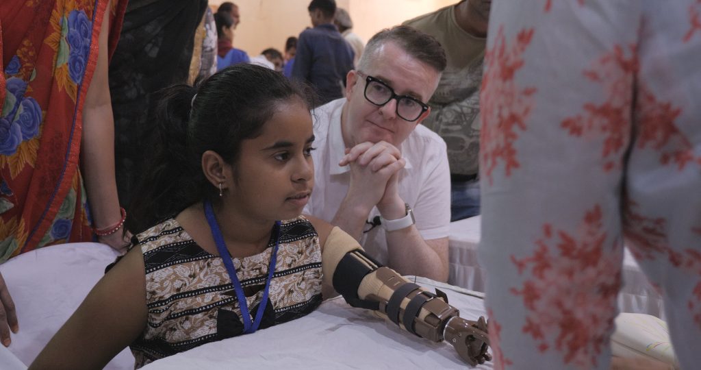 David travels to India to work on Helping Hands project