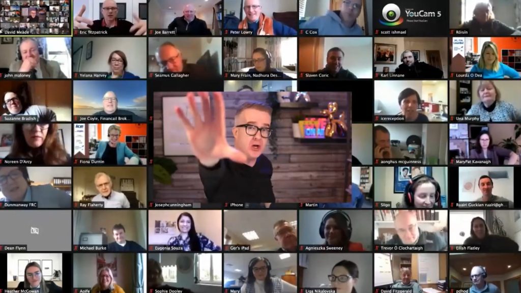 David live on a virtual event