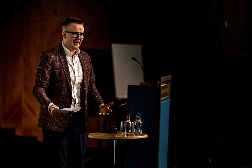 David speaking in London | David Meade